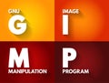 GIMP Gnu Image Manipulation Program - free and open-source raster graphics editor used for image manipulation and image editing,