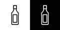 Gin icon vector set on white background Royalty Free Stock Photo