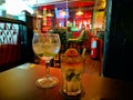 Gin mojito bar pub night drink colors Royalty Free Stock Photo
