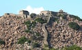 Gingee Fort hill at evening Royalty Free Stock Photo