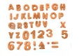 Ginger bread alphabet
