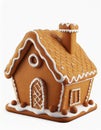 Ginger bread cookie house 3D render Royalty Free Stock Photo