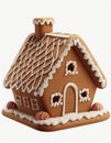 Ginger bread cookie house 3D render Royalty Free Stock Photo