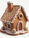 Ginger bread cookie house 3D render Royalty Free Stock Photo