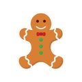 Ginger bread cookie icon for christmas and hew year holidays