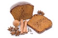 Ginger-bread, honey-cake with spices Royalty Free Stock Photo