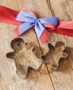 Ginger bread man cookie cutter Royalty Free Stock Photo