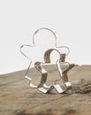 Ginger bread man cookie cutter Royalty Free Stock Photo