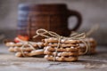 Ginger biscuits and a large coffee mug