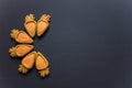 Ginger cookies in the shape of a carrot Royalty Free Stock Photo