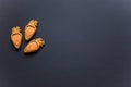 Ginger cookies in the shape of a carrot Royalty Free Stock Photo