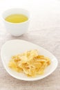 Ginger dried chips Royalty Free Stock Photo