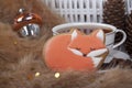 Ginger gingerbread in the form of a fox