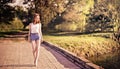 Ginger girl. Portrait of young tender redhead young girl with healthy freckled skin wearing white top looking at camera with Royalty Free Stock Photo