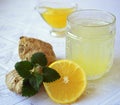 Ginger lemon honey tea