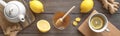 Ginger Lemon Tea with Honey Royalty Free Stock Photo