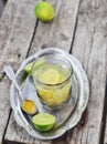 Ginger and lime hot drink