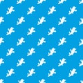 Ginger pattern seamless blue