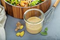 Ginger peanut asian salad dressing