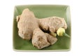 Ginger rhizome root with sprout