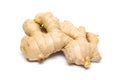 Ginger root isolated on white background