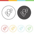 Ginger root icons