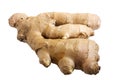 Ginger root, isolated Royalty Free Stock Photo