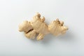 Ginger root isolated close up on white background Royalty Free Stock Photo