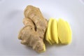 Ginger root, Scientific name is Zingiber officinale