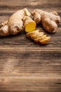 Ginger root sliced Royalty Free Stock Photo