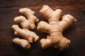 Ginger root, spicy warmth captured in studios controlled environment Royalty Free Stock Photo