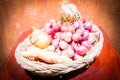 Ginger, shallots and onions Royalty Free Stock Photo