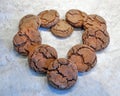 Ginger snap cookies Royalty Free Stock Photo