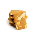 Ginger Snap Isolated, Rectangular Ginger Nut, Biscuit Square Cookies Royalty Free Stock Photo
