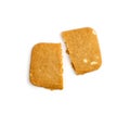 Ginger Snap Isolated, Rectangular Ginger Nut, Biscuit Square Cookies Royalty Free Stock Photo