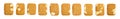 Ginger Snap Isolated, Rectangular Ginger Nut, Biscuit Square Cookies