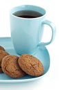 Ginger snaps and tea Royalty Free Stock Photo