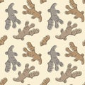 Ginger spice icons pattern