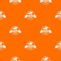 Ginger spice pattern vector orange