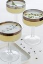 Ginger Thyme Cocktails in Coupes