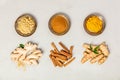 Ginger, turmeric and cinnamon Royalty Free Stock Photo