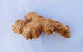 Ginger on white background food kichen used