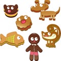 Gingerbread animals Royalty Free Stock Photo