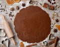 Gingerbread baking dough