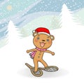 Gingerbread bear winter event action icon.