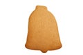 Gingerbread bell isolated