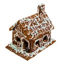 Gingerbread Christmas House on white