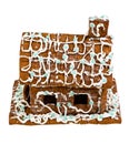 Gingerbread Christmas House on white