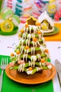 Gingerbread Christmas tree and house