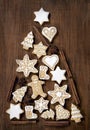 Gingerbread Christmas tree Royalty Free Stock Photo